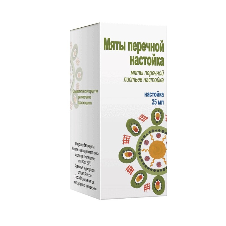 Мяты перечной настойка для приема внутрь 25 мл
