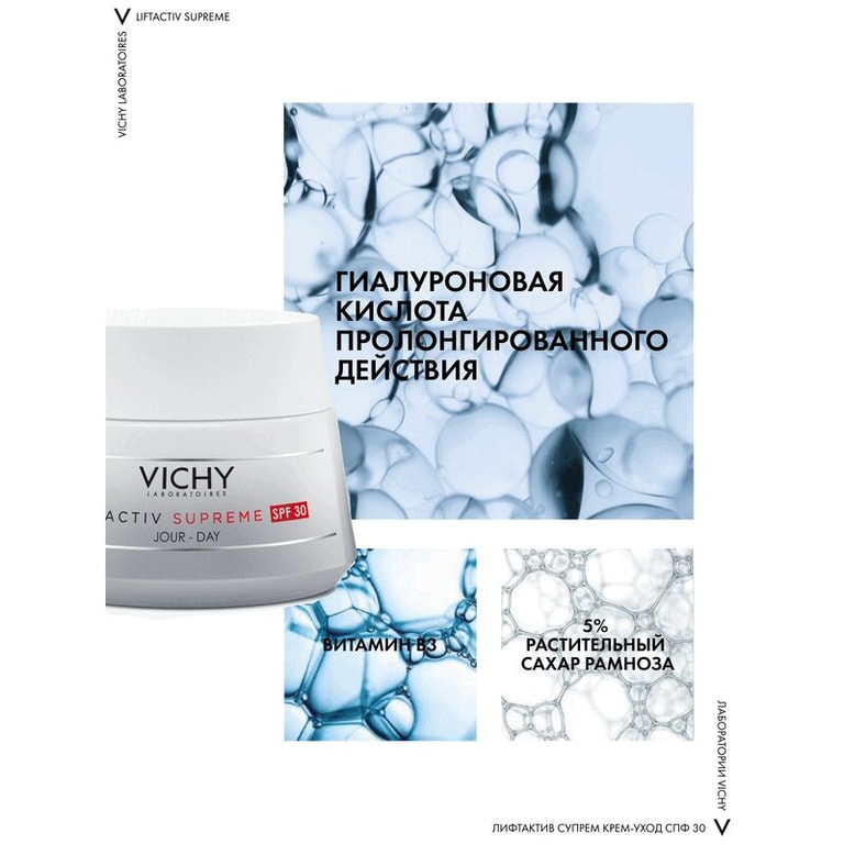 Vichy Liftactiv Supreme Крем дневной против морщин для упругости кожи SPF 30 50 мл