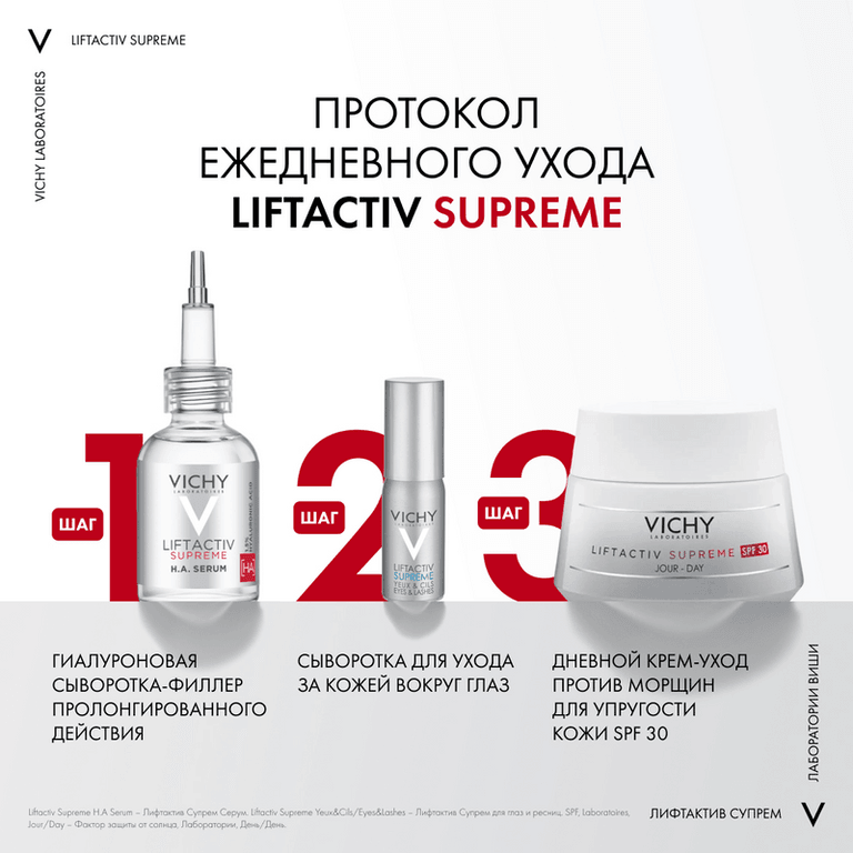 Vichy Liftactiv Supreme Крем дневной против морщин для упругости кожи SPF 30 50 мл
