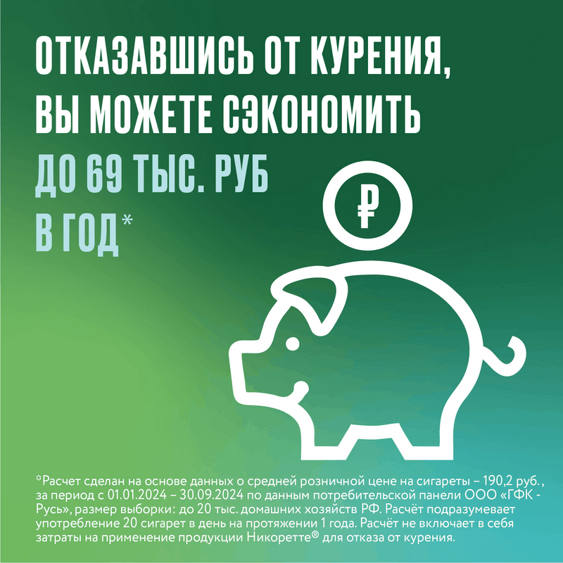 Никоретте 1 мг/доза спрей Фрукты-Мята 150 доз 13,2 мл 2 шт