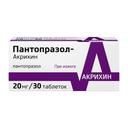 Пантопразол-Акрихин таблетки 20 мг 30 шт