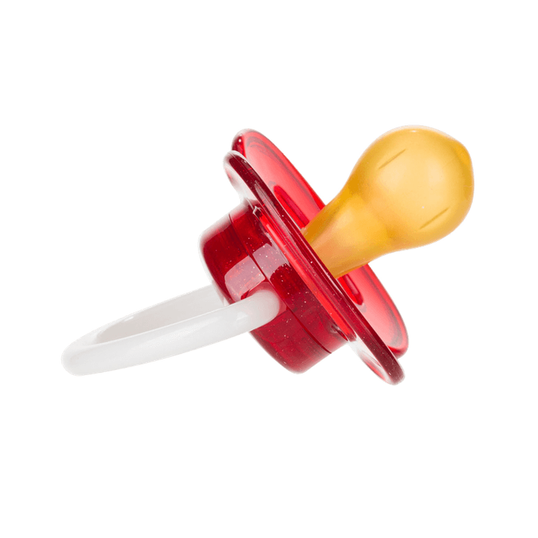 Канпол Пустышка латексная круглая Космос 6-18мес.Красный