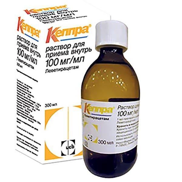 Кеппра раствор для приема 100 мг/ мл фл.300 мл