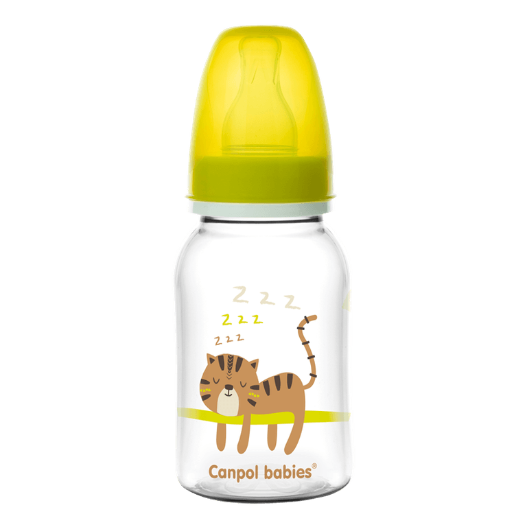 Канпол Бутылочка с узким горлышком Африка 120 мл с 0мес.Желтый