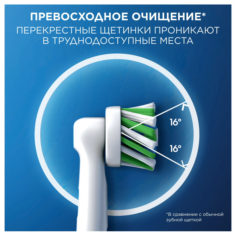 Oral-B PRO Cross Action Насадка для электрической зубной щетки 4 шт