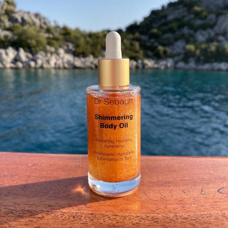 Dr Sebagh Shimmering Body Oil Масло для тела увлажняющее с золотистым мерцанием 50 мл