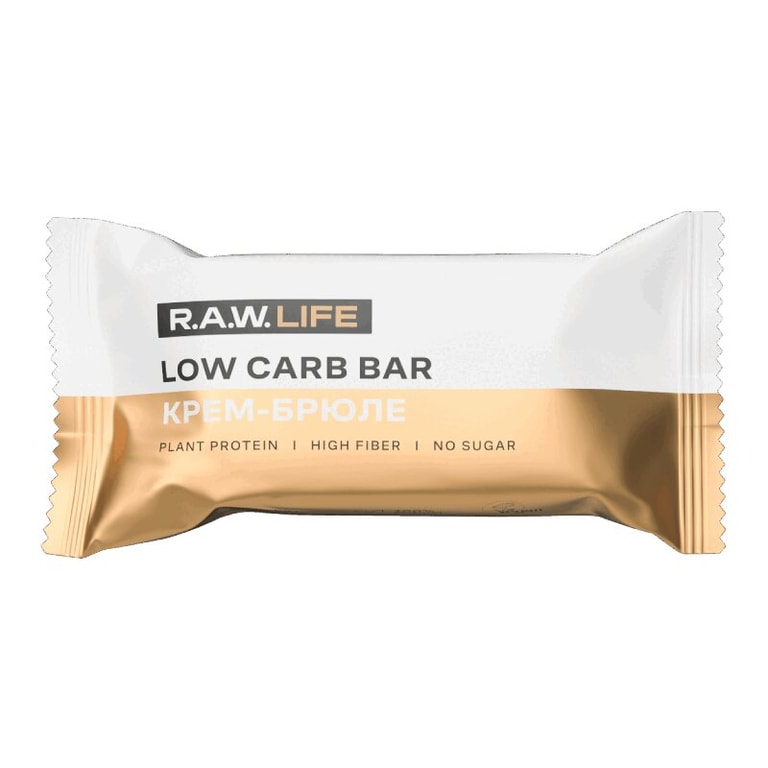 R.a.w. Life Лоу Карб Батончик ореховый Крем-Брюле 35 г