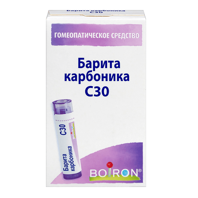 Барита карбоника С30 гранулы гомеопатические 4 г