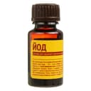 Йод 5% раствор спиртовой для наружного применения 10 мл