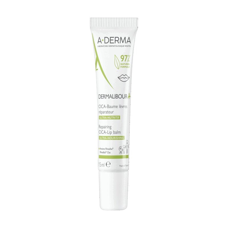 A-Derma Dermolibour+ Бальзам для губ восстанавливающий 15 мл