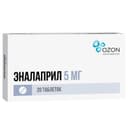 Эналаприл 5 мг таблетки 20 шт