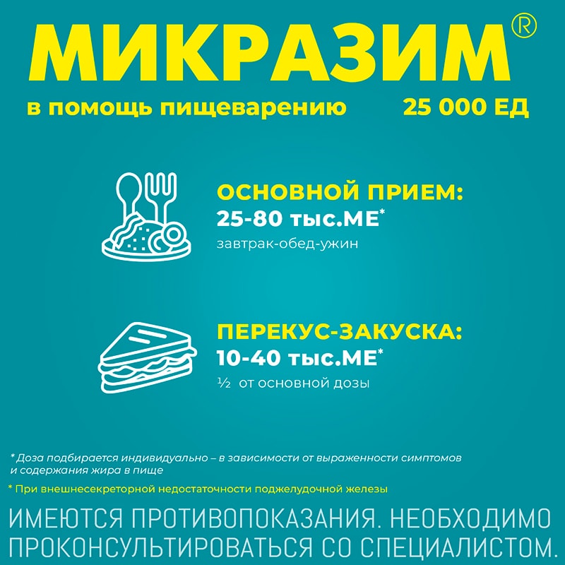 Микразим 25000 ЕД капсулы 40 шт
