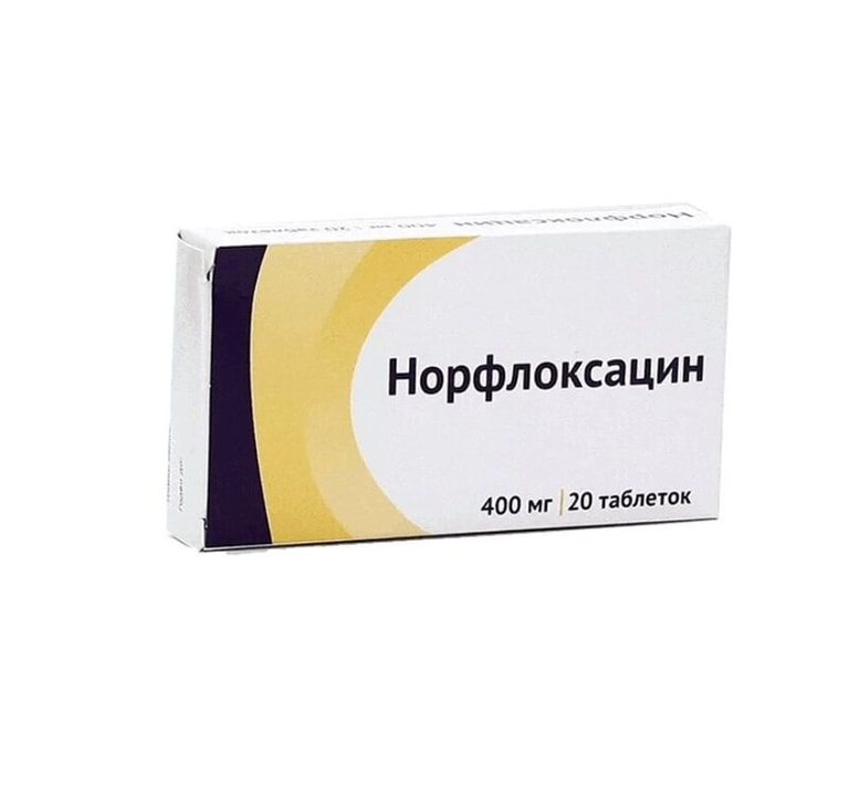 Норфлоксацин 400 мг таблетки 20 шт