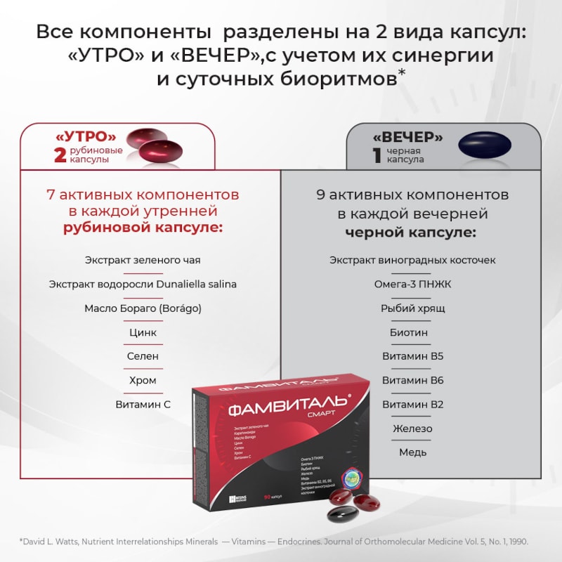 Фамвиталь Смарт капсулы 90 шт