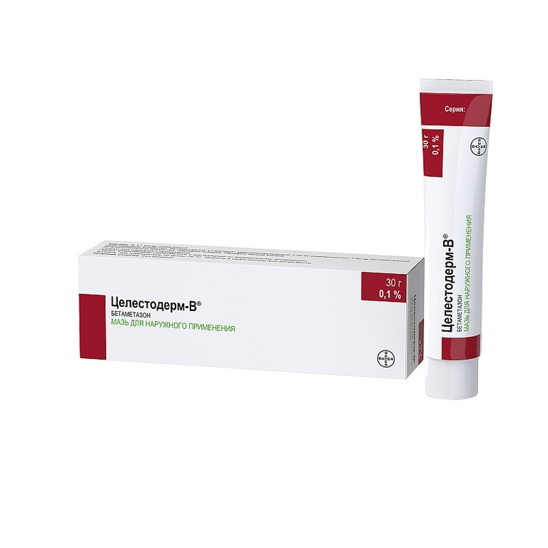 Целестодерм-В 0,1% мазь для наружного применения 30 г