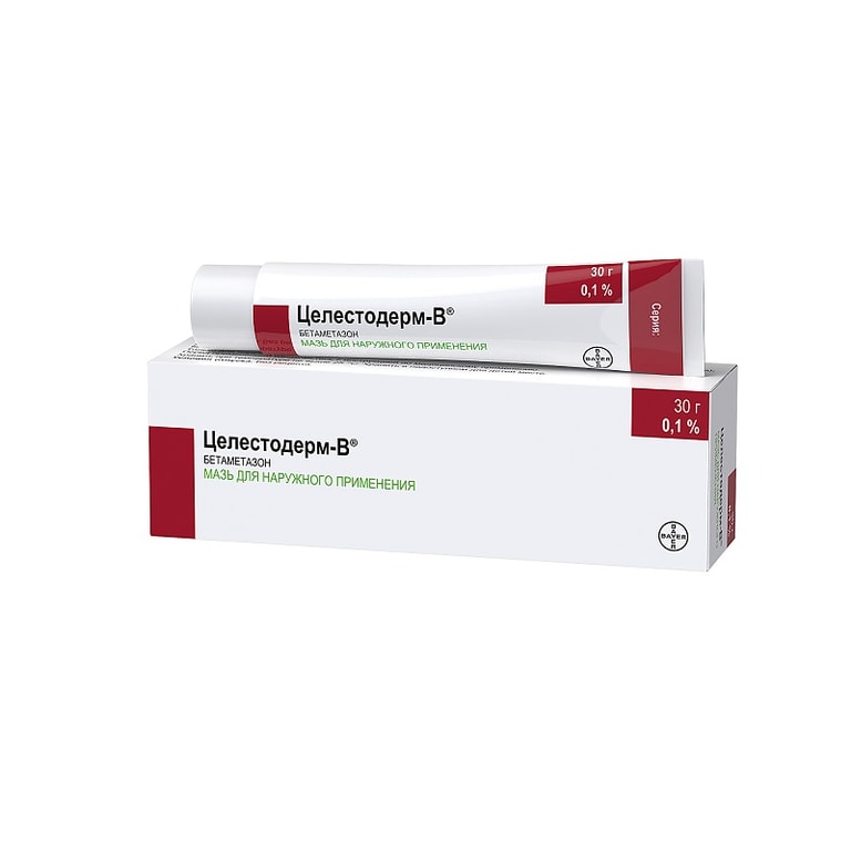Целестодерм-В 0,1% мазь для наружного применения 30 г