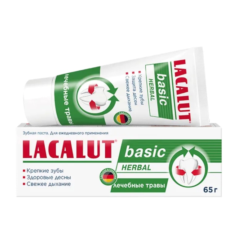 Lacalut Basic Herbal Зубная паста Лечебные травы 65 г