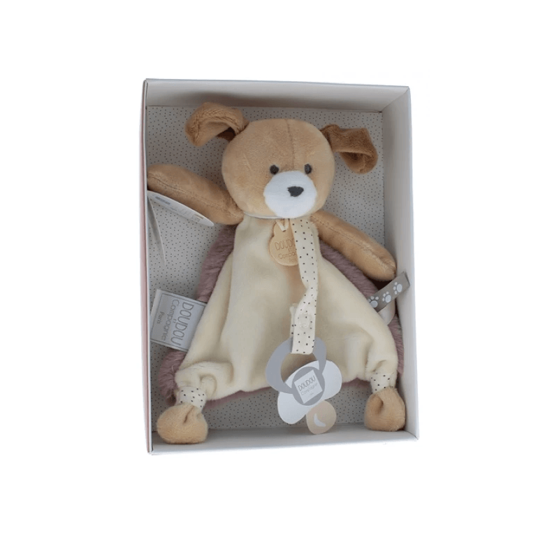 Doudou et Compagnie Комфортер Собака с держателем для пустышки