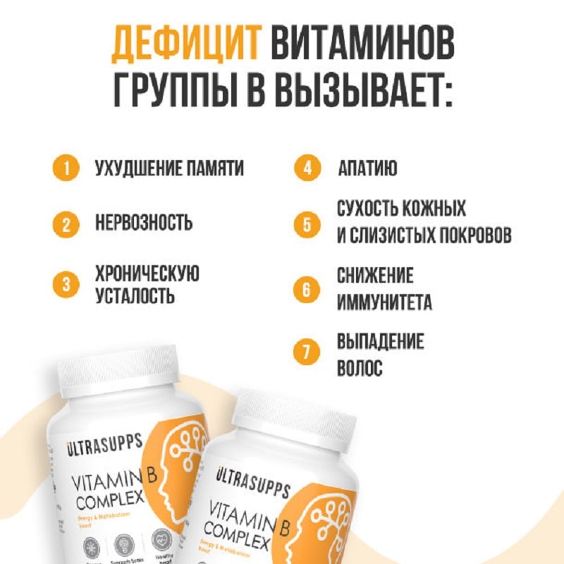Ultrasupps Витамин В Комплекс капсулы 90 шт