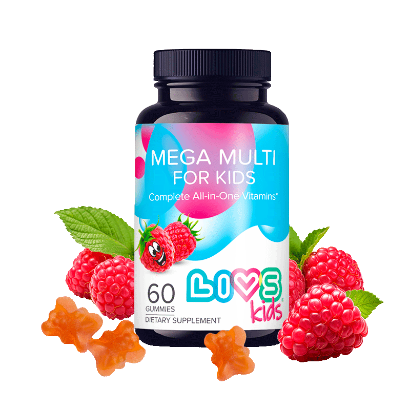 Livs Витамины и Минералы для детей пастилки жевательные Малина 60 шт