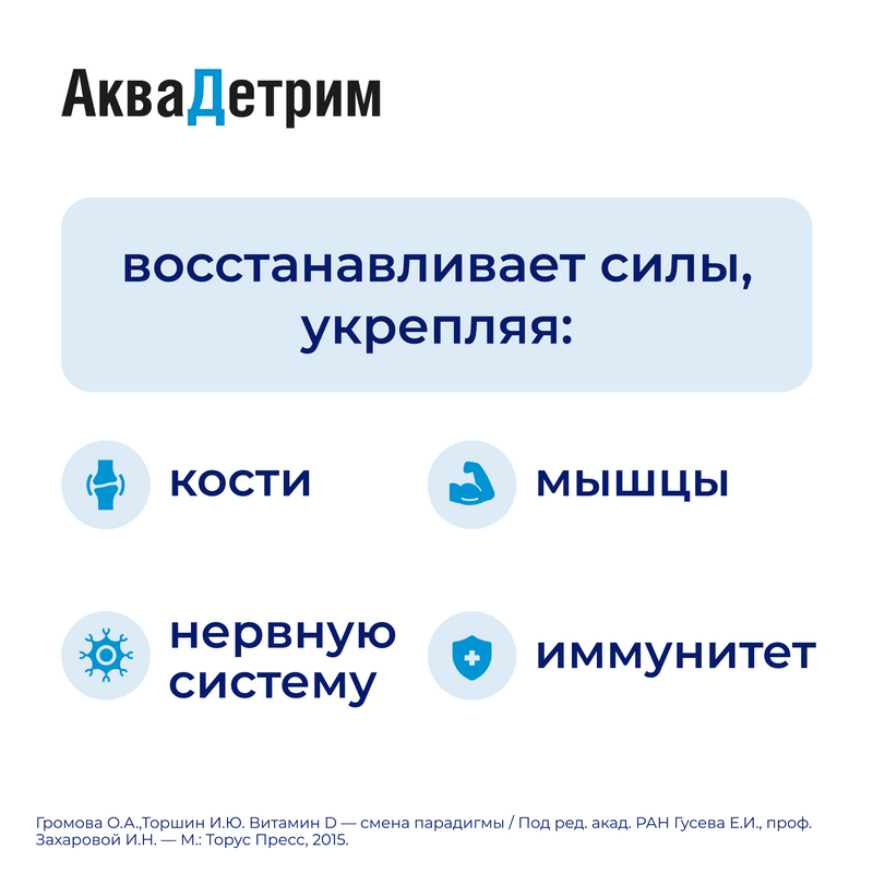 АкваДетрим Витамин Д3 15000 МЕ/мл капли для приема внутрь 30 мл