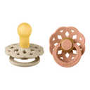 Bibs Boheme Пустышка латексная с 0 месяцев Vanilla-Peach 2 шт