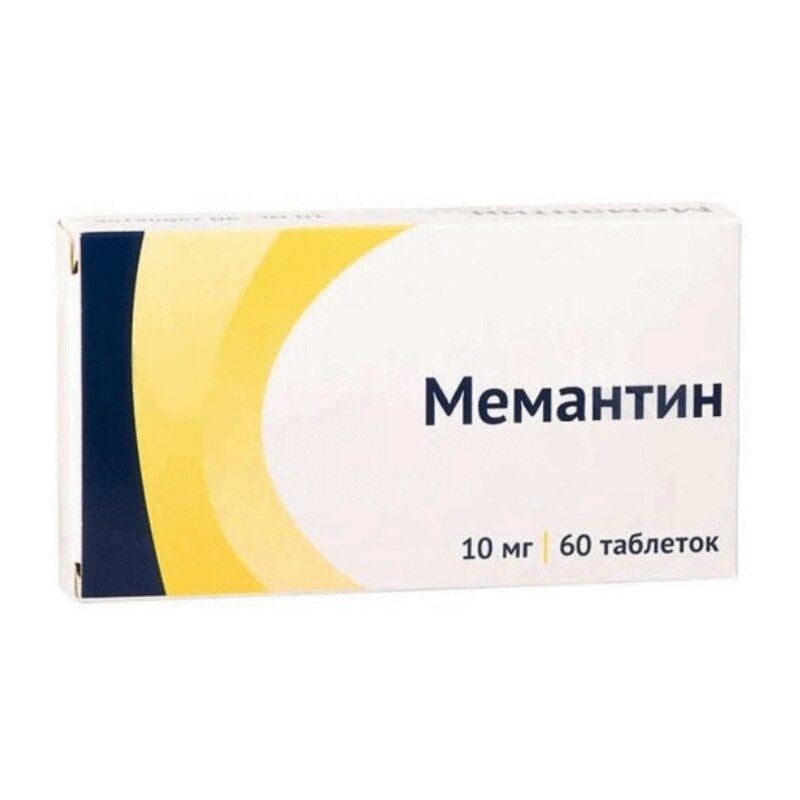 Мемантин 10 мг таблетки 60 шт