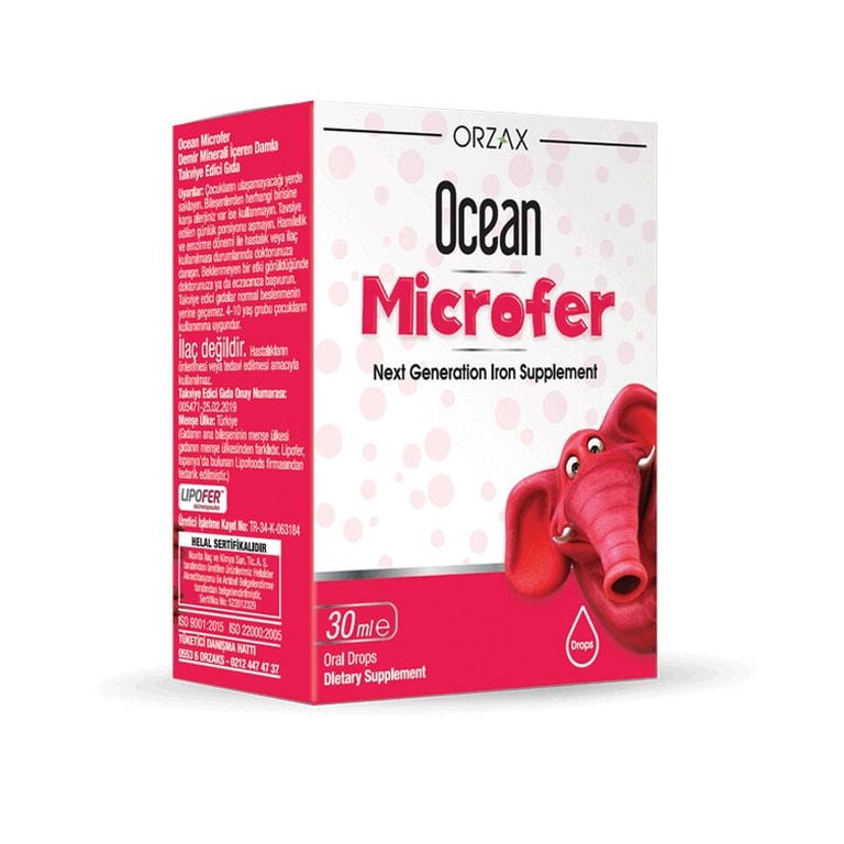 Orzax Ocean Microfer Железо липосомальное капли для према внутрь 30 мл