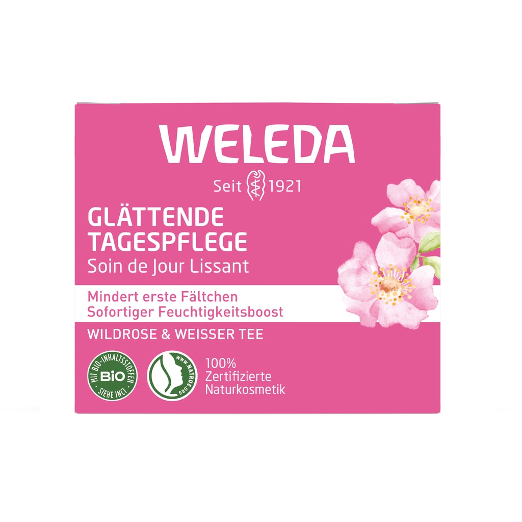 Weleda Крем для лица дневной разглаживающий Роза 40 мл