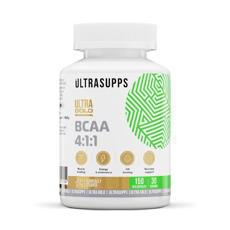 Ultrasupps BCAA 4:1:1 Комплекс аминокислот капсулы 150 шт