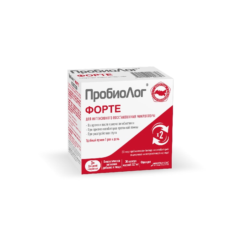 ПробиоЛог Форте капс.227 мг 30 шт