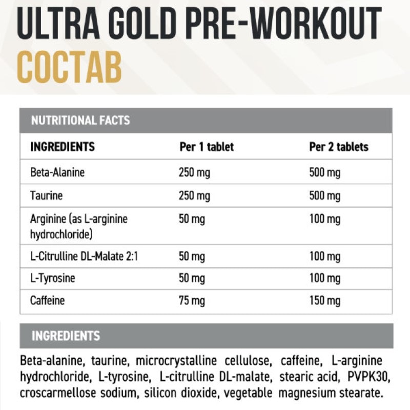 Ultrasupps Предтренировочный комплекс таблетки 90 шт
