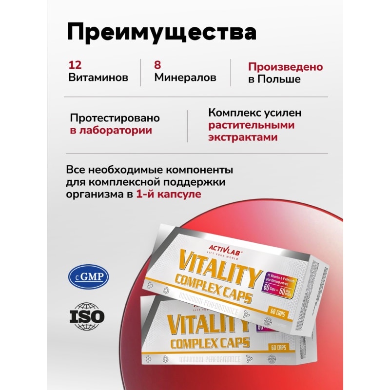ActivLab Комплекс витаминов и минералов капсулы 60 шт