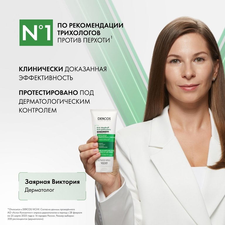 Vichy Dercos Кондиционер лля волос против перхоти 200 мл