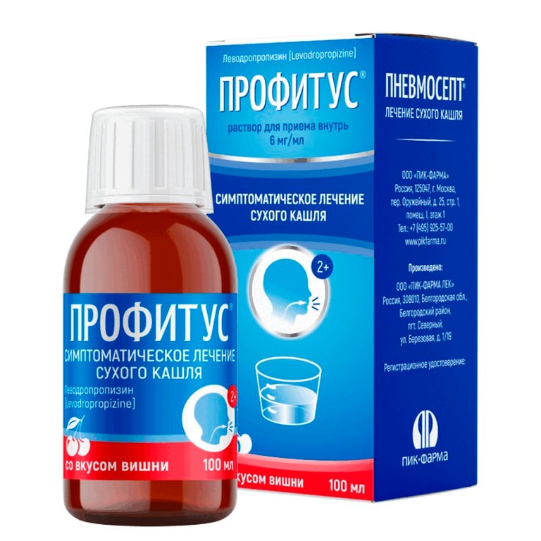 Профитус раствор для приема внутрь 6 мг/ мл фл.100 мл