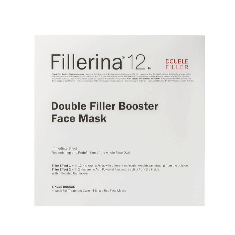 Fillerina 12HA Double Filler Booster Маска тканевая для лица 4 шт