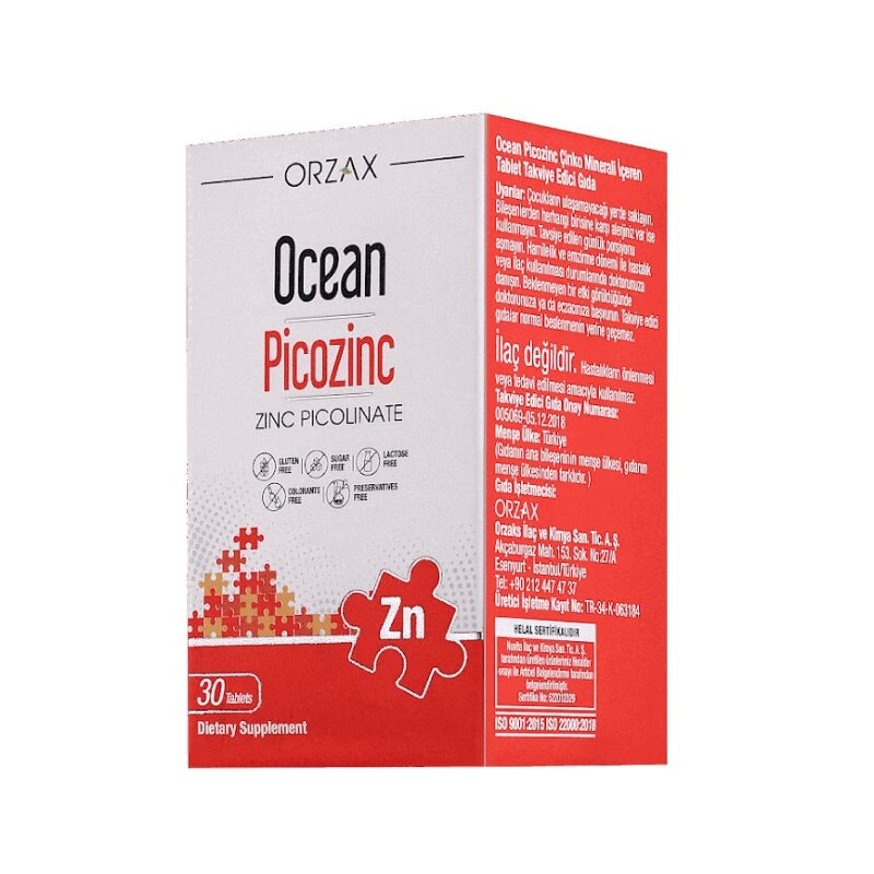 Orzax Ocean Пикоцинк таблетки 30 шт