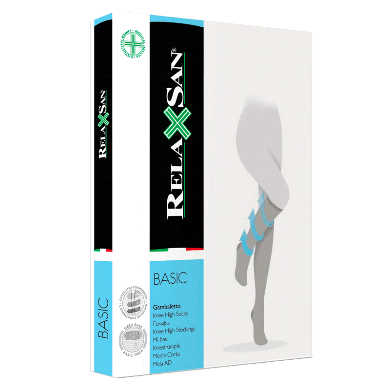 Relaxsan Basic Гольфы компрессионные Gambaletto 2 класс компрессии 280 den размер 3 Черные