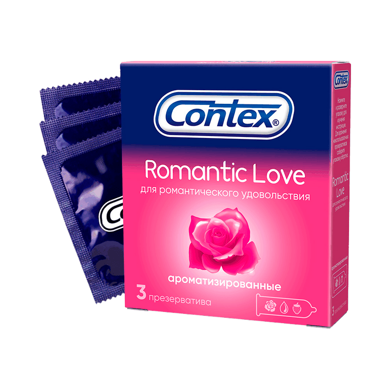 Contex Romantic Love Презервативы ароматизированные 3 шт