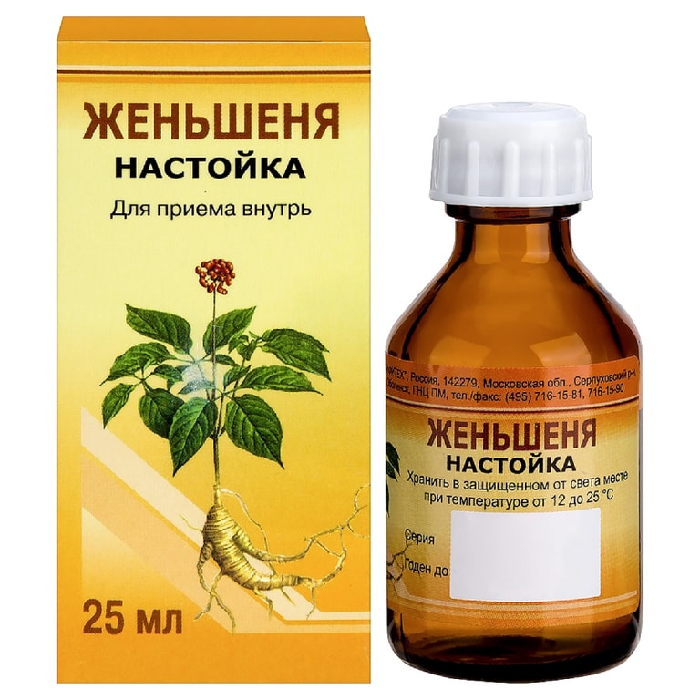 Женьшеня настойка 25 мл