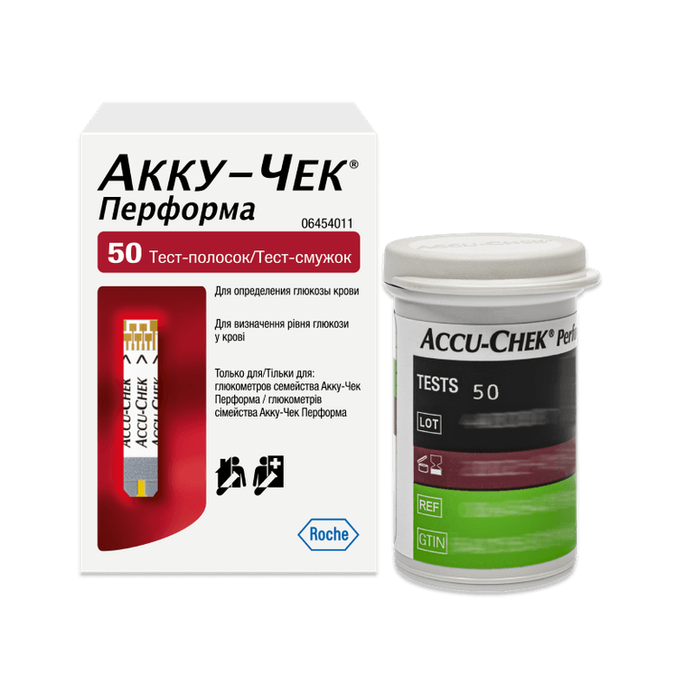 Акку-Чек Перформа Тест-полоски для глюкометра 50 шт