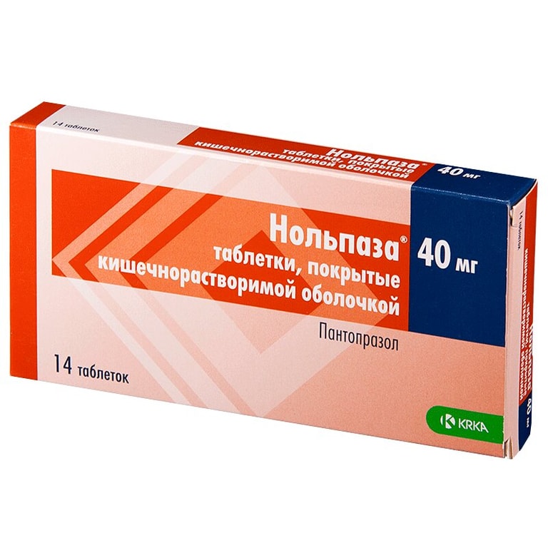 Нольпаза 40 мг таблетки 14 шт