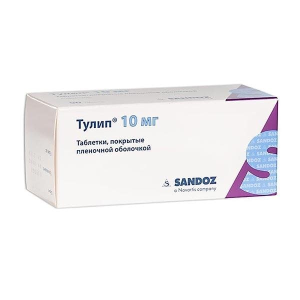 Тулип 10 мг таблетки 90 шт