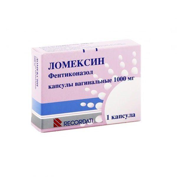 Ломексин кап.вагин.1000 мг 1 шт