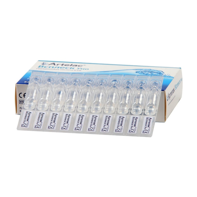 Артелак Всплеск Уно 0,2% раствор глазной 0,5 мл 30 шт