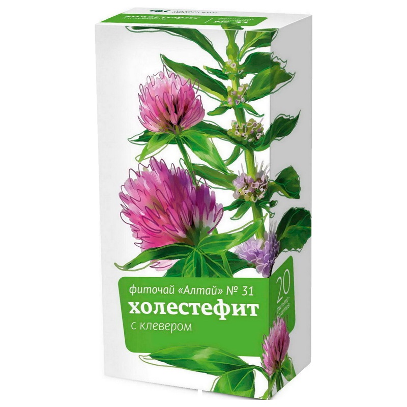Изображение товара Фиточай Алтай № 31 Холестефит Клевер фильтр-пакеты 20 шт