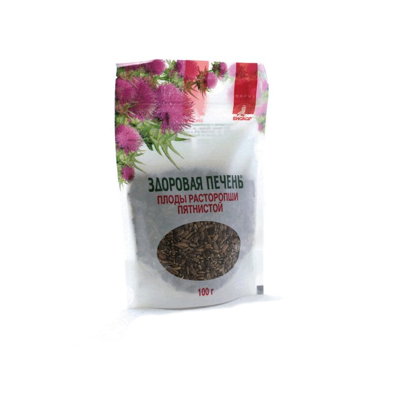 Изображение товара Биокор Расторопша плоды 100 г для поддержки печени натуральный продукт