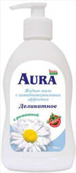 Изображение товара Жидкое антибактериальное мыло Aura деликатное Ромашка 300 мл