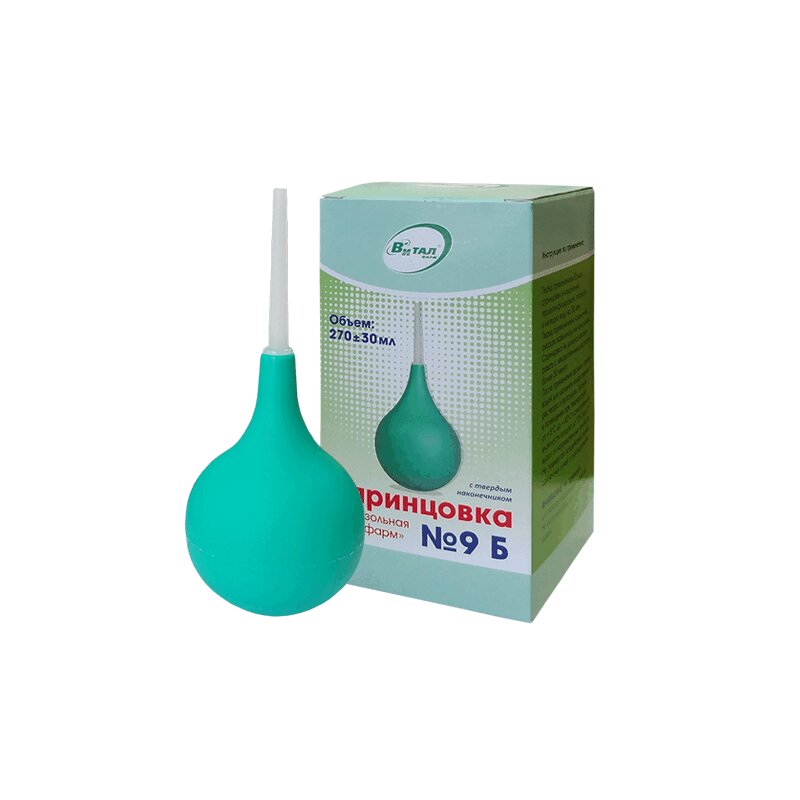 Изображение товара Пластизольная спринцовка с твердым наконечником 9Б 270 мл Виталфарм