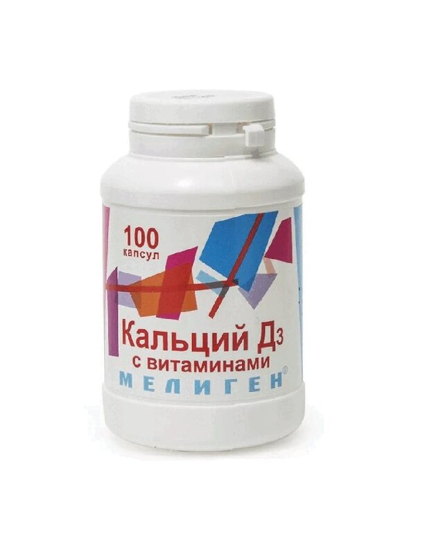 Изображение товара Кальций D3 с витаминами капсулы 100 шт для укрепления костей иммунитета